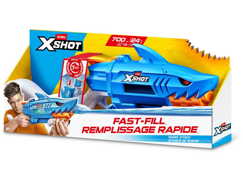 Zuru X-Shot Lance-eau Fast-Fill Shark Attack