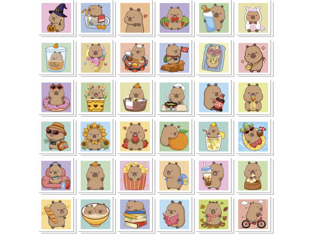 Capybara Koffer mit Memory-Spiel mit 72 Teilen