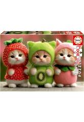 Puzzle 200 Gatitos Frutales