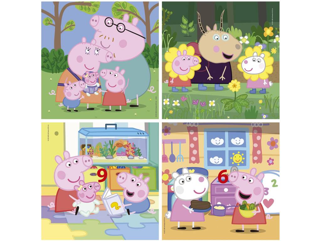 Puzzle progressivi Peppa Pig 6-9-12-16