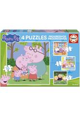 Puzzle progressivi Peppa Pig 6-9-12-16
