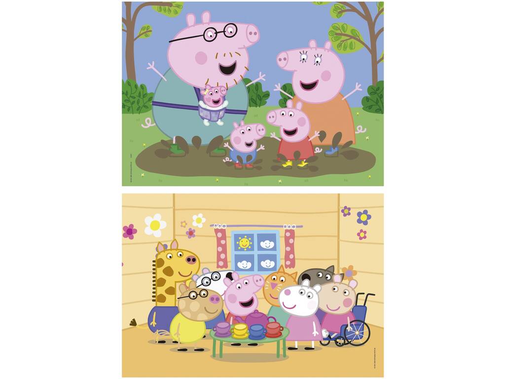 Puzzle 2x48 Peppa Pig