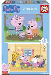 Puzzle 2x48 Peppa Pig