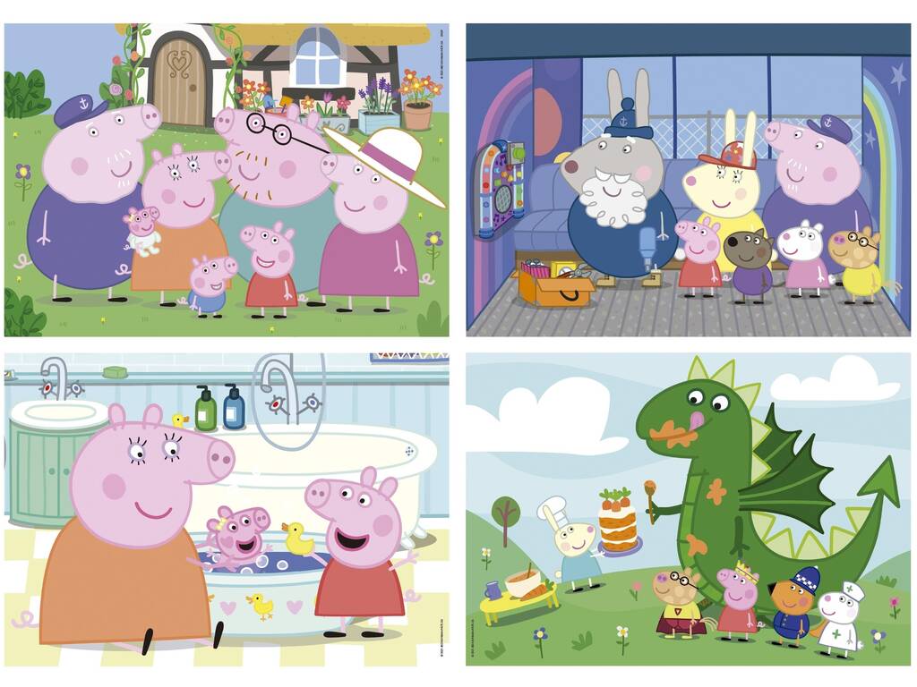 Puzzle Multi 4 Junior Peppa Pig 20-40-60-80