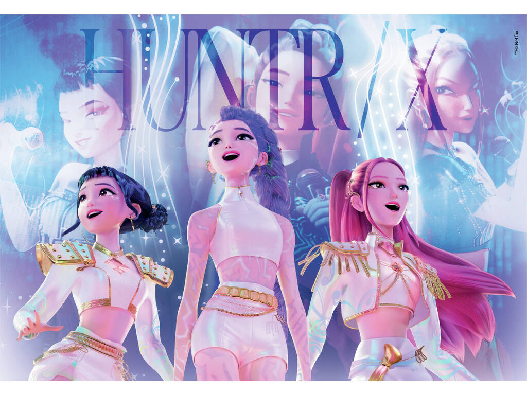 Puzzle SuperColor 104 K-Pop Demon Hunters Rumi, Zoey y Mira
