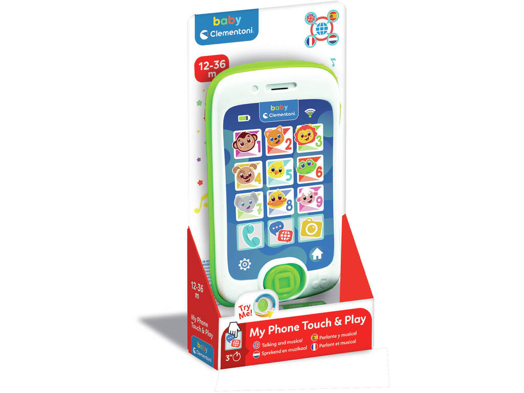 Teléfono Móvil Parlante y Musical Toca y Juega Multilingüe