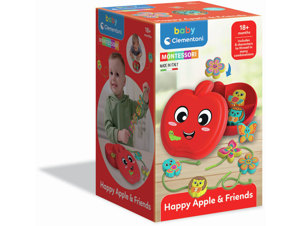 Manzana y Sus Amigos Juguete de Enhebrado