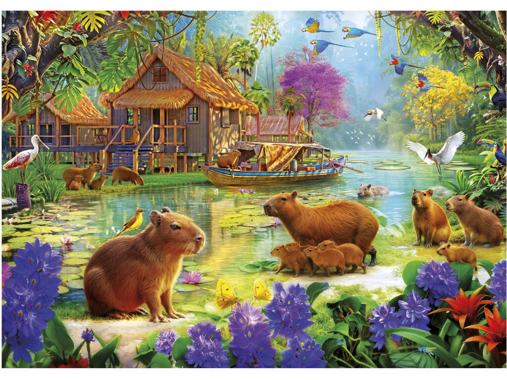 Puzzle 500 Il Villaggio dei Capibara