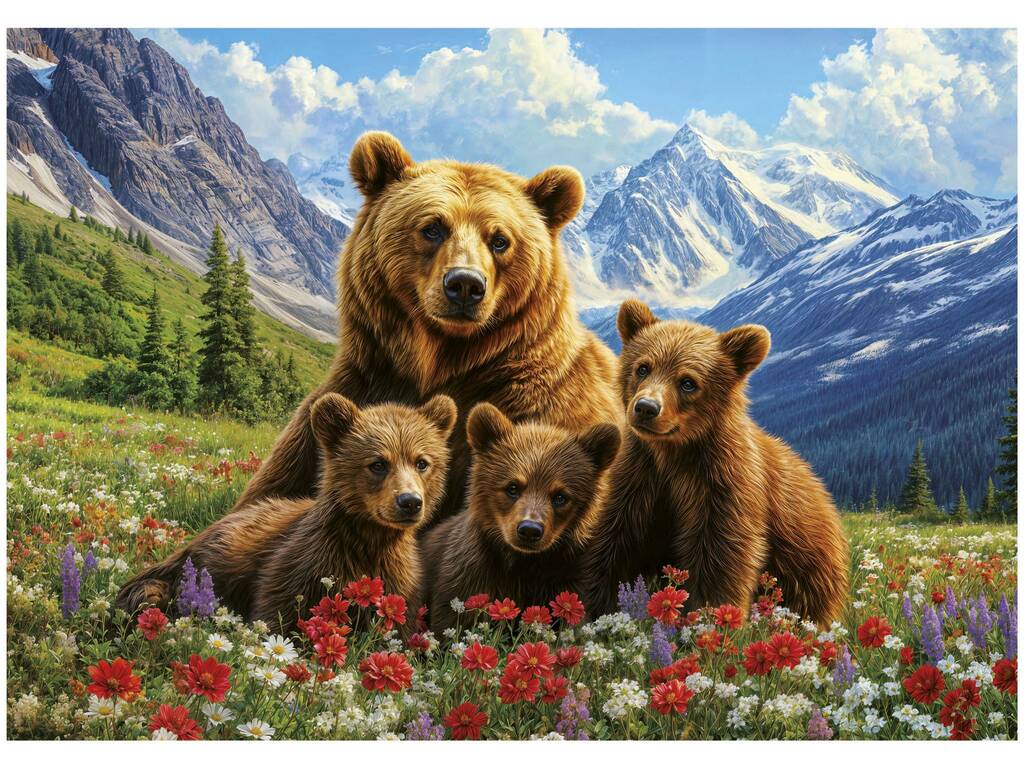 Puzzle de 1 000 pièces Les grizzlis du Canada