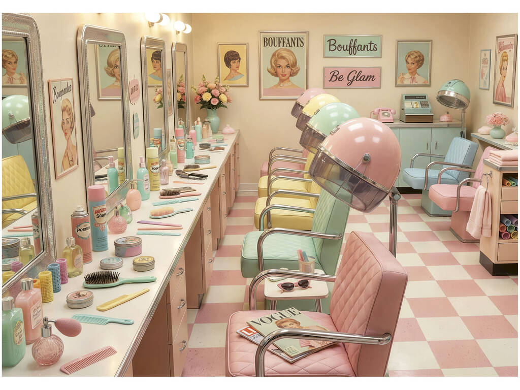 Puzzle 1000 pièces Retro Glam Salon