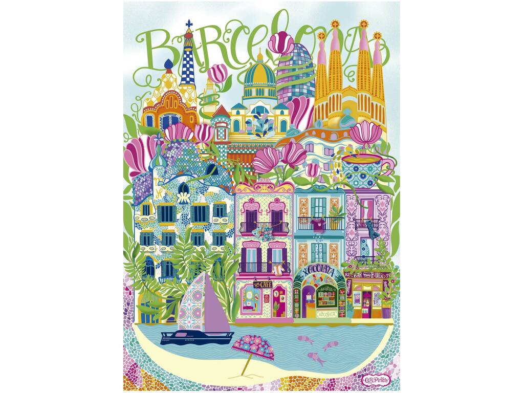 Puzzle 1000 pièces Barcelona, Wonderlust par Car Pintos