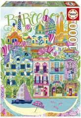 Puzzle 1000 pièces Barcelona, Wonderlust par Car Pintos