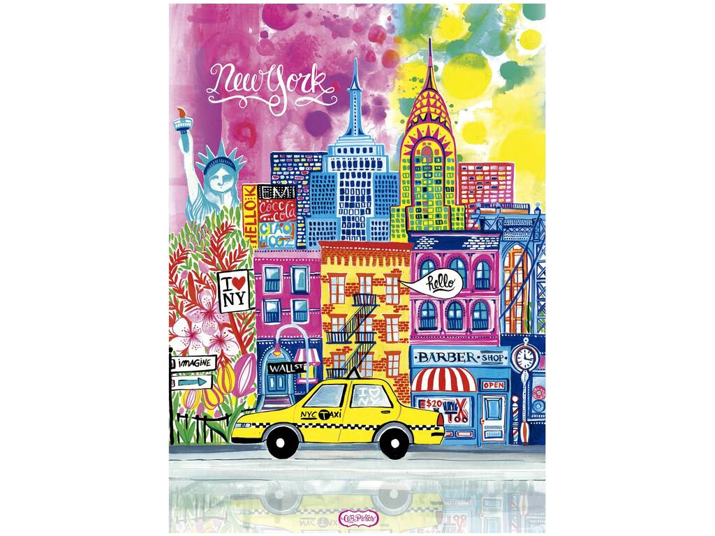 Puzzle 1000 pièces New York, Wonderlust par Car Pintos