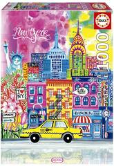 Puzzle 1000 New York, Wonderlust By Car Pintos