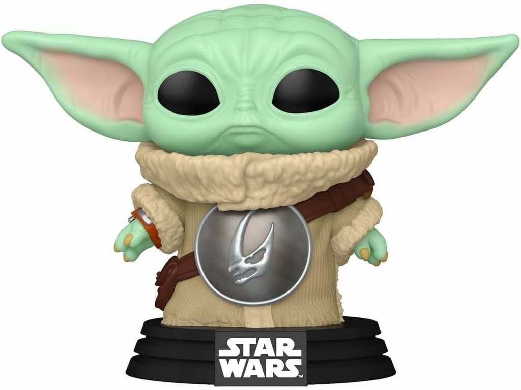 Funko Pop Star Wars The Mandalorian And Grogu Figura Grogu com Cabeça Oscilante