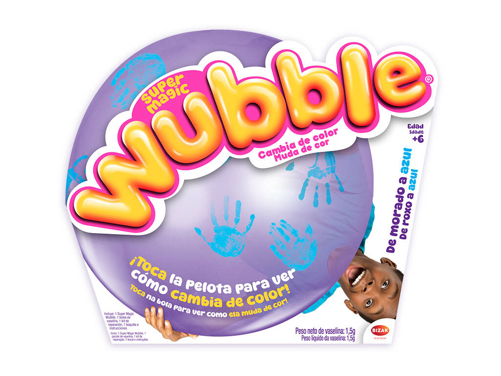 Super Magic Wubble aufblasbarer Ball, der die Farbe wechselt
