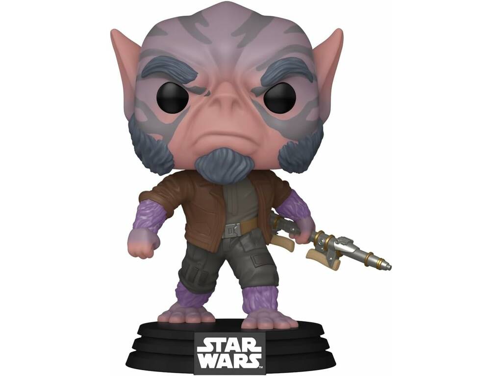 Funko Pop Star Wars The Mandalorian And Grogu Figura Zeb Orrelios com Cabeça Oscilante