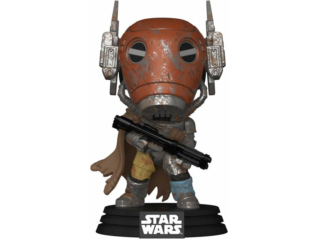 Funko Pop Star Wars The Mandalorian und Grogu Figur Söldner-Wachdroide mit Wackelkopf