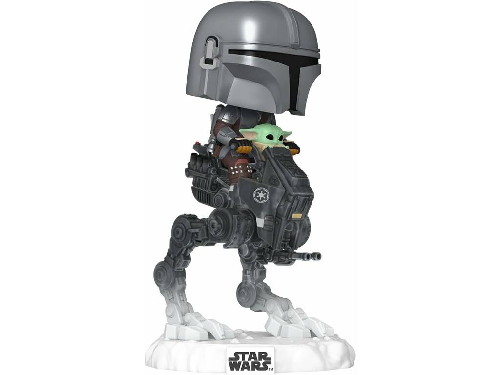 Funko Pop Star Wars The Mandalorian And Grogu Figura The Mandalorian e Grogu no AT-RT