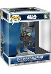Funko Pop Star Wars The Mandalorian And Grogu Figura The Mandalorian y Grogu en el AT-RT