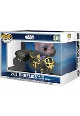 Funko Pop Star Wars The Mandalorian And Grogu Figura Zeb Orrelios en la Razor Crest