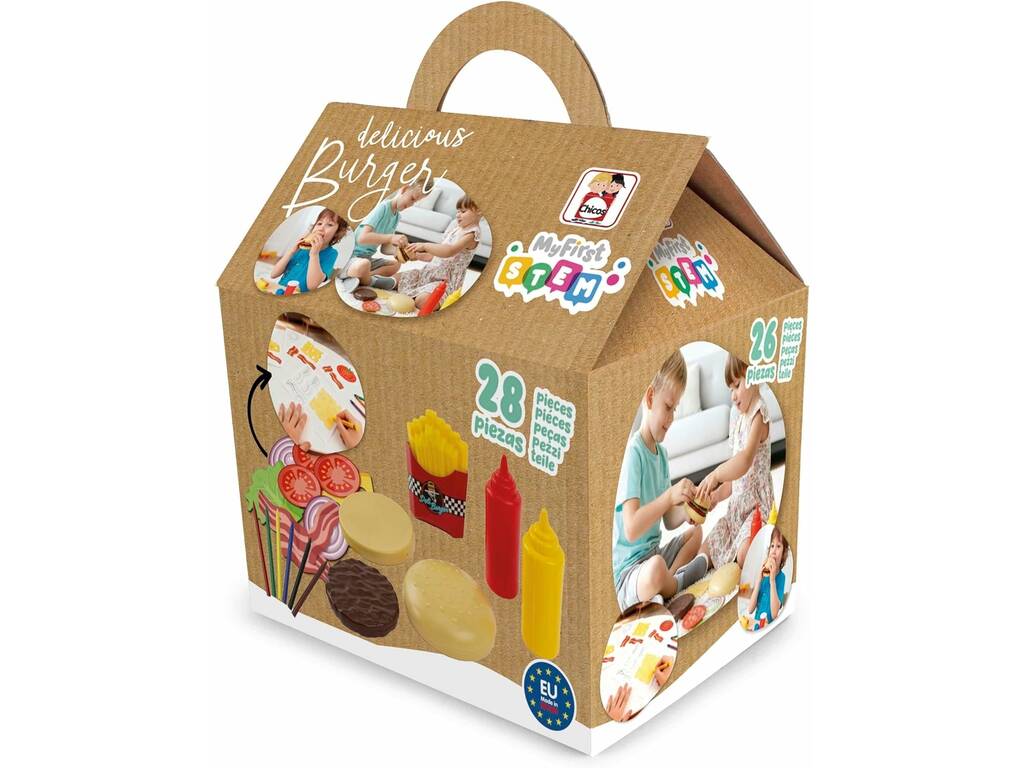 Mon premier kit STEM Delicious Burger avec 28 pièces