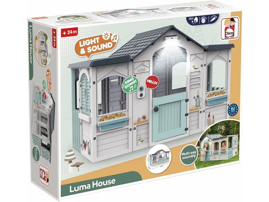Casa Infantil Luma House de 104x159x103 cm com Luz e Sons