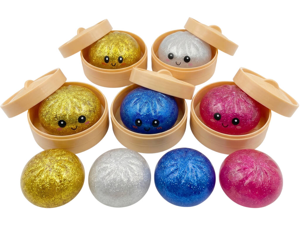 Dumpling Squishy Glitter 1 Dumpling Sorpresa de 10 cm