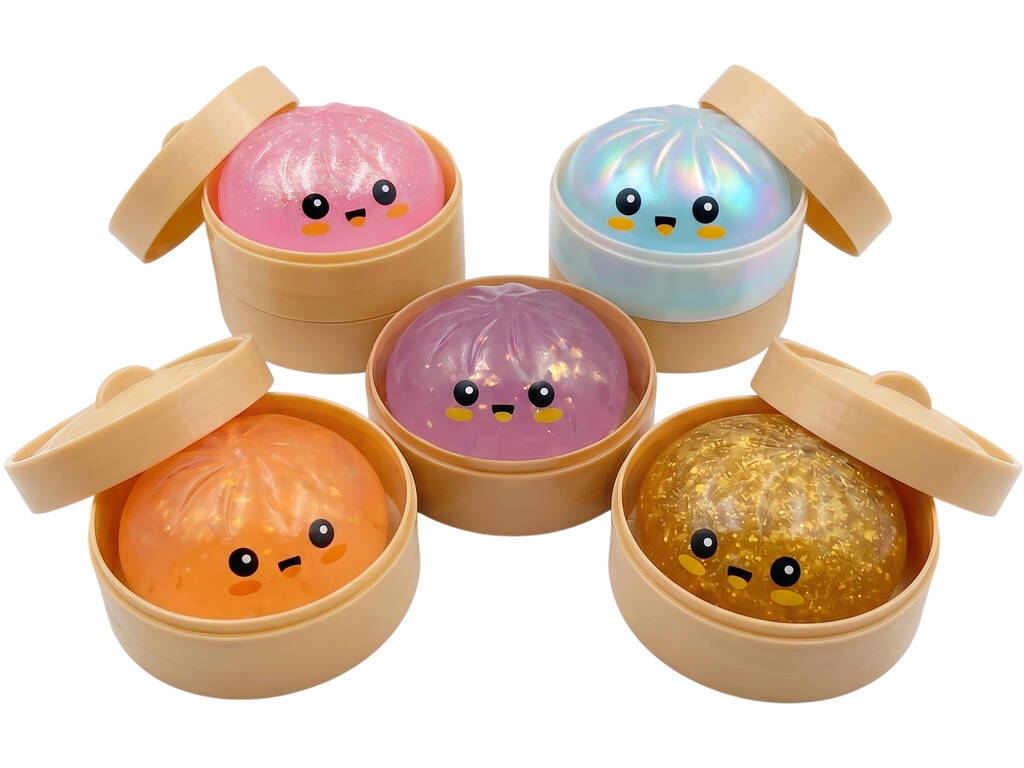 Dumpling Squishy Gel 1 Dumpling Sorpresa de 10 cm