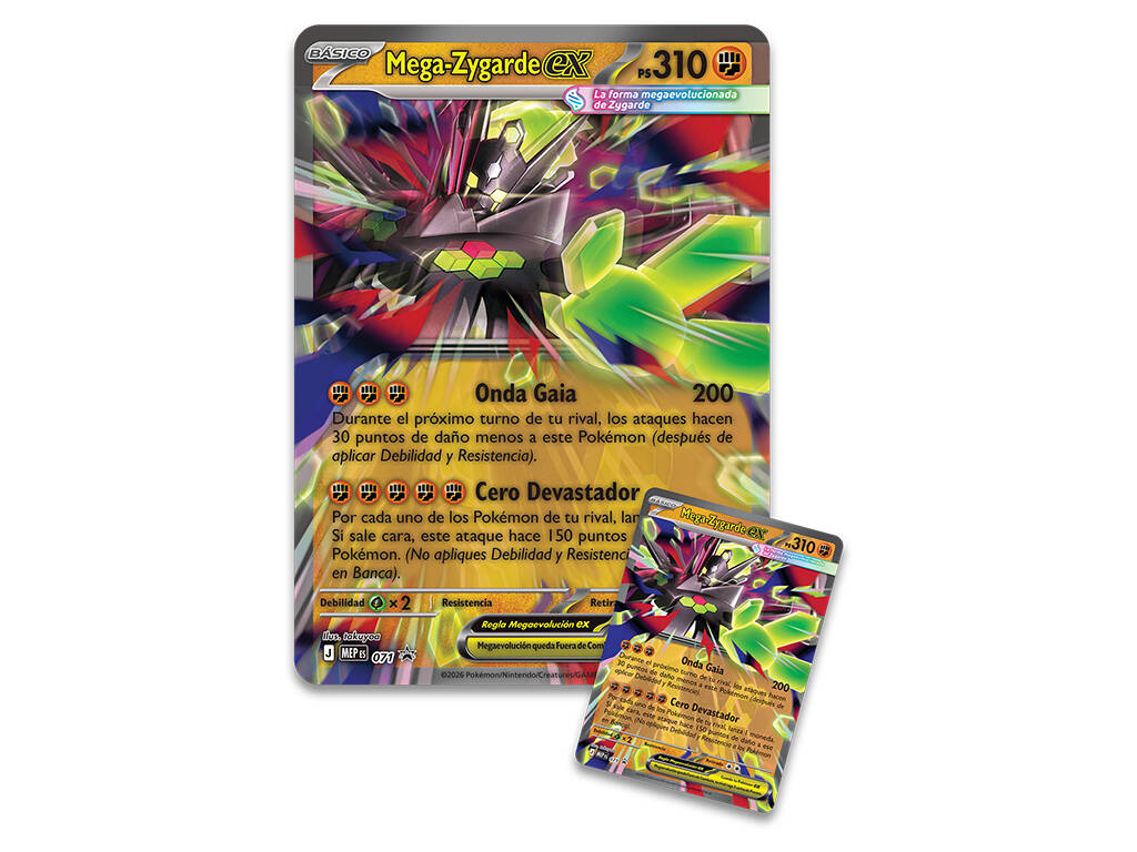 Pokémon TCG Megaevolución Colección Prémium Caja Mega-Zygarde EX