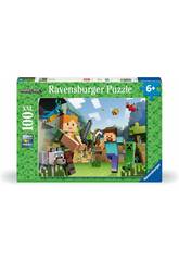 Puzzle XXL 100 Minecraft Steve y Alex