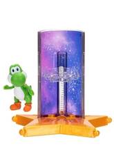 The Super Mario Galaxy Movie Lanciatore Stellare con Figurina Yoshi da 3,5 cm