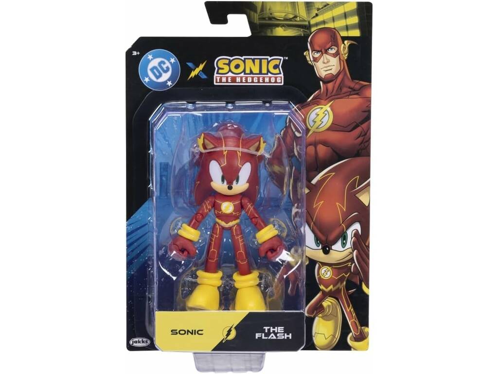 DC X Sonic Figura Sonic The Flash de 13 cm