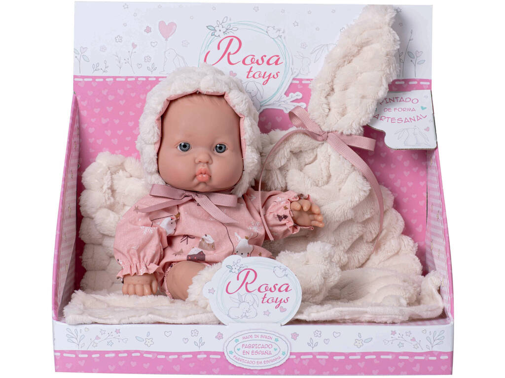 Muñeca Bebé Gordito de 30 cm con Manta y Chupete