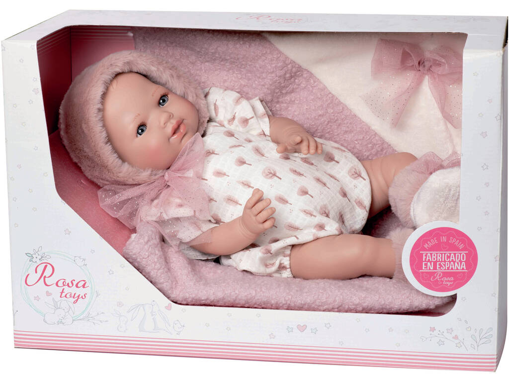 Muñeca Bebé María Llorona de 40 cm con Chupete y Manta