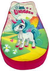 Puff Infantil Unicornio Rosa de 40x50x60 cm