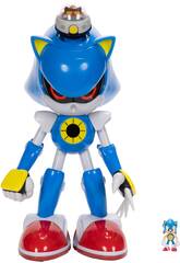 Sonic The Hedgehog Metal Sonic Gigante de 51 cm con Sonidos vs Sonic de 6 cm