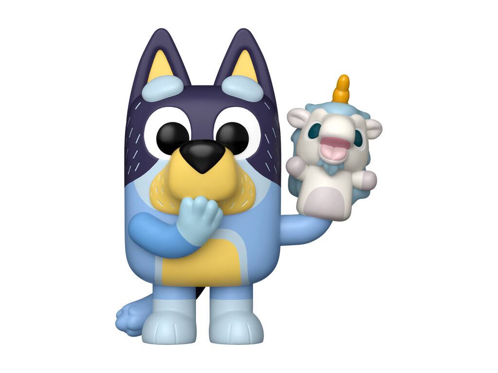 Funko Pop Animation Bluey Figura Bandit con Unicorse