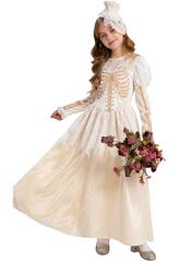 Disfraz Infantil Novia Fantasma Talla M con Tocado