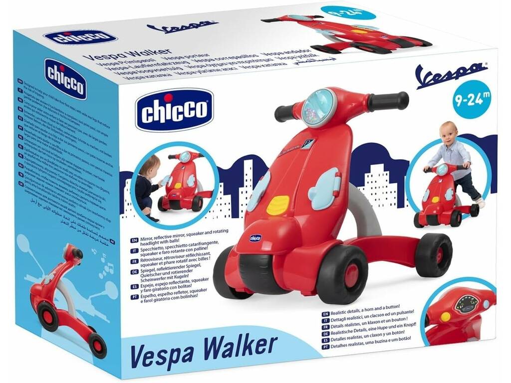 Andador Vespa Rojo - imagen 2