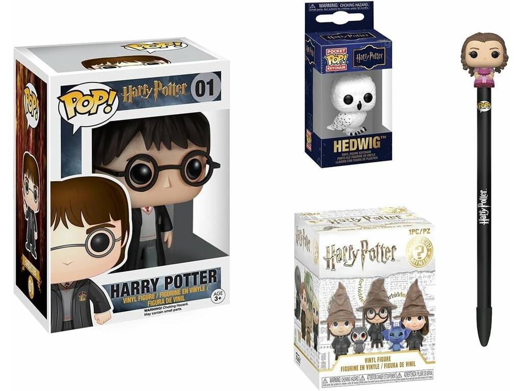 Funko Bundle Box Harry Potter con Figura, Minifigura, Llavero y Bolígrafo