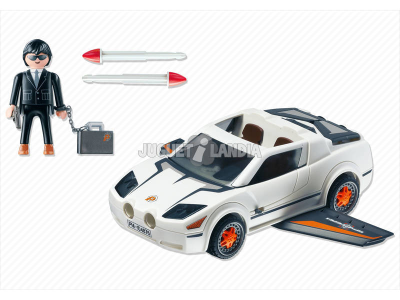 Playmobil vehiculo agente secreto