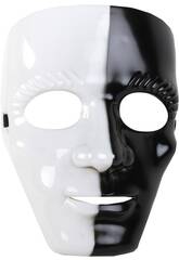 Maschera Bianca e Nera 18x24 cm