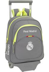 Kinderrucksack mit Rädern Real Madrid Grey