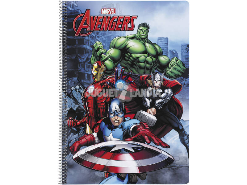 Cahier Feuilles Couverture Dure 80 p. Avengers