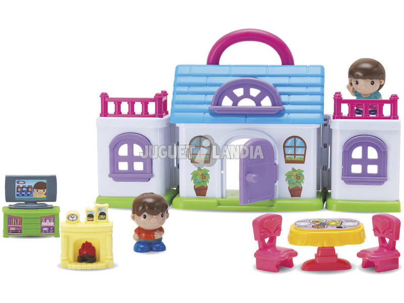 Puppenhaus mit Charakteren und Zubehör