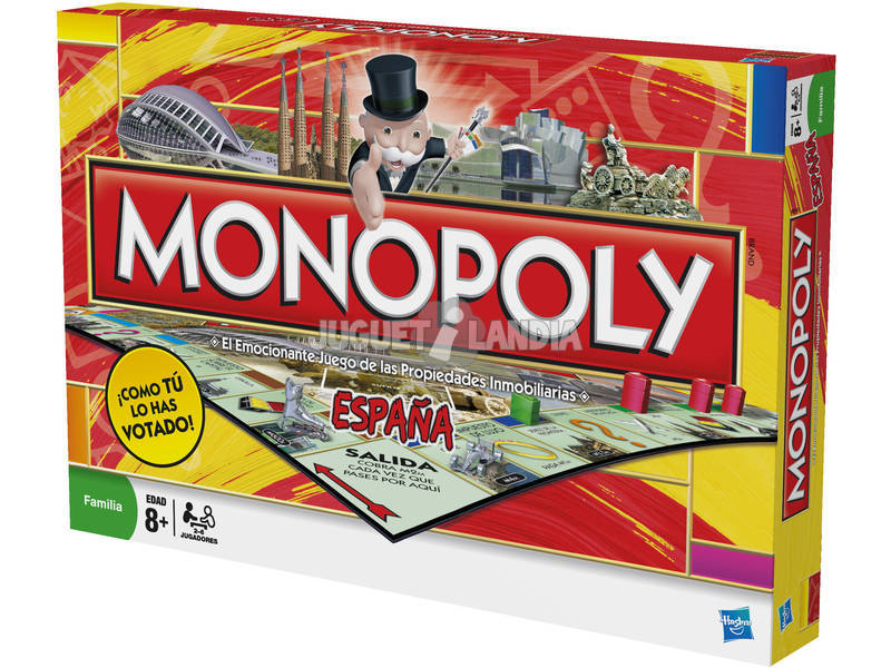 Jeu de Société Monopoly Espagne HASBRO GAMING 01610 