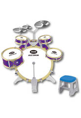 Bateria Jazz 5 Tambores e 3 Pratos 