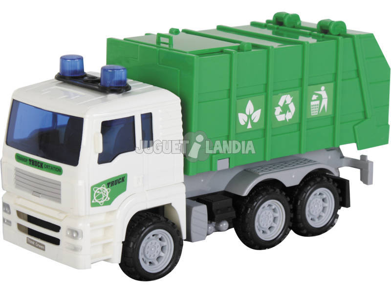 Fahrzeug Garbage Collection Truck mit Lichtern und Sounds 14x10x27cm