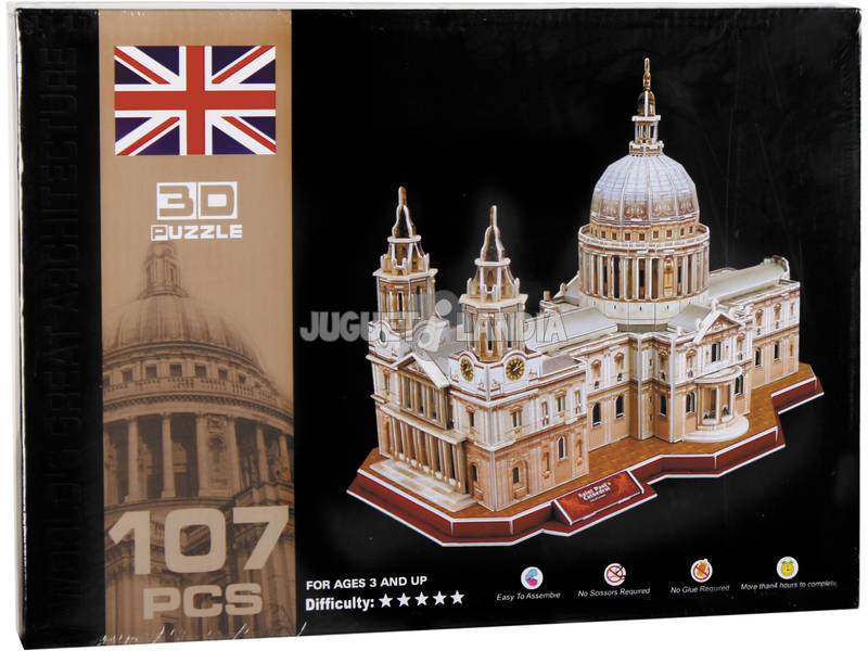 Puzzle 3D St Paul´s Cathedral 107 peças